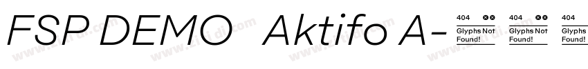 FSP DEMO   Aktifo A字体转换